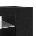 vidaXL TV skrinka 135 x 39 x 30 cm Čierny dub Kompozitné drevo