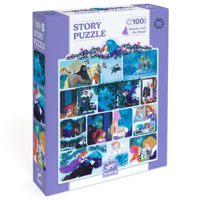 Rozprávkové puzzle Kráska a zviera 100 ks