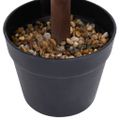 vidaXL Umelý krušpán v tvare gule s kvetináčom zelený 60 cm