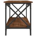 vidaXL Príručný stolík hnedý dub 55x38x45 cm spracované drevo