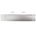 vidaXL Slimákové zábrany 8 ks 100 x 3,5 x 25 cm Nerezová oceľ