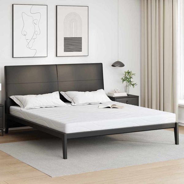 vidaXL Matrac Biela 180 x 200 cm žakárová tkanina