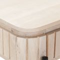 vidaXL Ručne robený konferenčný stolík Biela 100 x 30 x 76 cm