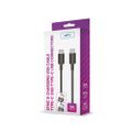 Kábel Setty USB-C - USB-C 1,0 m 3A čierny