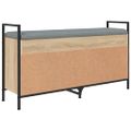 vidaXL Lavička na topánky dub sonoma 105,5x32x57,5 cm kompozitné drevo