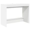 vidaXL Postelový stôl Biela Kompozitné drevo 100 x 45 x 75 cm