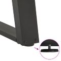 vidaXL Nohy konferenčného stolíka v tvare U, 2 ks, antracitové, 30 x (30-31) cm, oceľové