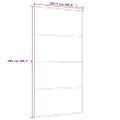 vidaXL Posuvné dvere nepriehľadné ESG sklo a hliník 102,5x205 cm biele