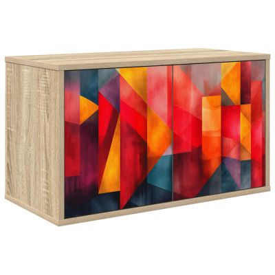 vidaXL Nástenný TV kabinet HEESCH 69 x 33 x 40 cm Dub sonoma