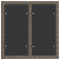 vidaXL Súprava záhradných pohoviek 9 ks Sivá polyratan