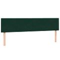 vidaXL Box Spring Posteľ s matracom Tmavo zelená 200x210 cm Zamat