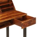 vidaXL Stôl 110x50x94 cm masívne akáciaové drevo a oceľ
