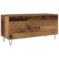 vidaXL Skrinka na gramofónové platne Staré drevo 100 x 38 x 48 cm