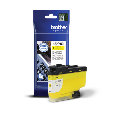 Brother - Originálna inkoustová kazeta, LC3239XLY, žltá