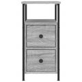 vidaXL Nočné skrinky 2 ks sivá sonoma 30x60x60 cm kompozitné drevo