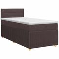 vidaXL Posteľ boxspring s matracom Tmavohnedá 80 x 200 cm Látka