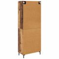 vidaXL Highboard 2 ks Staré drevo 69,5 x 34 x 180 cm Kompozitné drevo