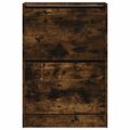 vidaXL Botník dymový dub 60x21x87,5 cm kompozitné drevo