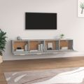 vidaXL Nástenné skrinky 2 ks betónovosivé 100x36,5x35 cm sprac. drevo