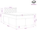 vidaXL Posteľ boxspring s matracom Tmavozelená 120 x 190 cm Zamat