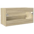 vidaXL Skrinka pod umývadlo, dub sonoma 90x38,5x45cm, kompozitné drevo