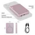 Powerbanka EMOS WI 522 /B0555S/, 5 000 mAh, 20 W+Wireless, lososová