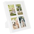 vidaXL 3D fotorámiky 3 ks biele 28x35 cm na 4 obrázky (10x15 cm)
