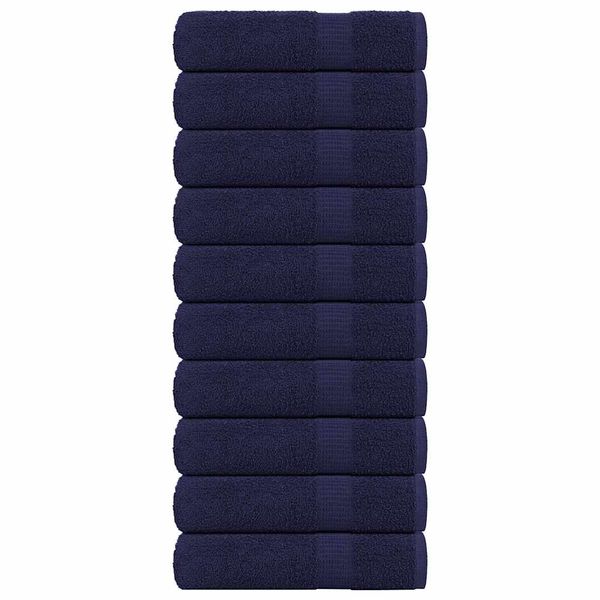 vidaXL Utierky na ruky FROGN 10 ks námornícka modrá 50x100 cm 360 g/m²