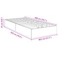 vidaXL Otomanový posteľný rám s úložiskom Čierny Dub 80,5 x 200 cm