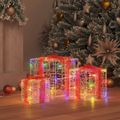 vidaXL Darčeková Škatľa 3 ks 60 LED Viacfarebný 20 x 20 x 20 cm Akryl