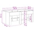 vidaXL Rám postele pre deti na vysokej posteli Dub sonoma 90 x 190 cm