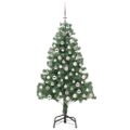 vidaXL Vianočný stromček Zelená 210 cm PVC