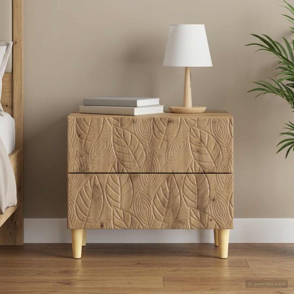 vidaXL Nočný stolík Dub artisan 62 x 34,5 x 48 cm Kompozitné drevo