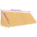 vidaXL Bistro markíza oranžovo-biela 350x120 cm