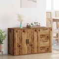 vidaXL Servírovacia skriňa Staré drevo 100 x 33 x 59,5 cm