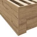 vidaXL Rám postele so zásuvkou Dub artisan Kompozitné drevo