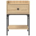 vidaXL Nočné stolíky 2 ks dub sonoma 40,5x31x60 kompozitné drevo