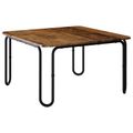 vidaXL Konferenčný stolík Staré drevo 100 x 100 x 45 cm