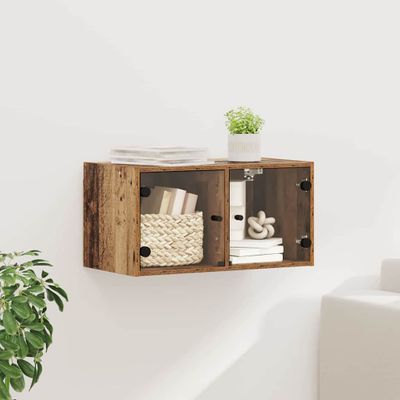 vidaXL Nástenná skrinka Staré drevo 68 x 37 x 35 cm Kompozitné drevo