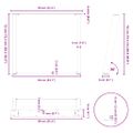 vidaXL Nohy k jedálenskému stolu v tvare U, 2 ks, biele, 90 x (72-73) cm, oceľové