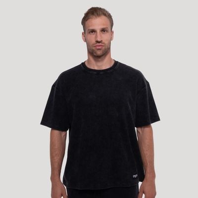 Tričko Persistence Washed Black - GymBeam, veľkosť XL