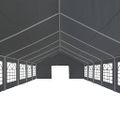 vidaXL Párty stan, PE 6x12 m, sivý