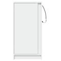 vidaXL Komoda s LED biela 77x34x85 cm kompozitné drevo