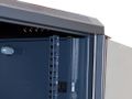 RACK 19" nástenný ZETA 6U 600x600 RAL9004, dvere sklo na samozostavenie, čierny