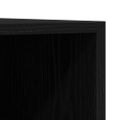 vidaXL Skrinka na gramofónové platne 84,5 x 38 x 48 cm Čierny dub