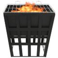 vidaXL 2 v 1 ohnisko a grilom 34x34x48 cm oceľ