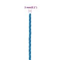 vidaXL Pracovné lano modré 3 mm 250 m polypropylén