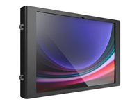 Skriňa - prenosný, odkrytá predná/zadná kamera a senzory - pre tablet - uzamykateľný - kovový rám - čierna - primontovateľný podlahový stojan - pre Samsung Galaxy Tab S10 Ultra, Tab S11 Ultra, Tab S9 Ultra