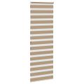 vidaXL Zebrová roleta pieskovo hnedá 75x200 cm šírka látky 70,9 cm polyester