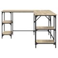 vidaXL Stôl dub sonoma 139x139x75 cm kompozitné drevo